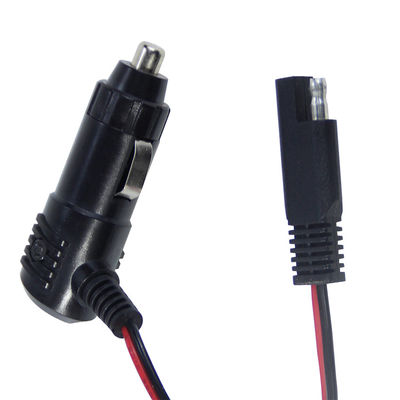 12V Sigarettenaanstekerplug met schakelaar naar SAE-connector voedingskabel voor zonnepaneel, acculader en motorfietsgebruik