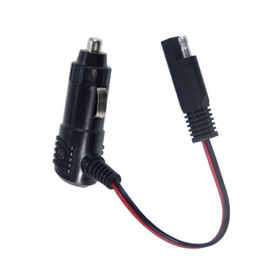 12V Sigarettenaanstekerplug met schakelaar naar SAE-connector voedingskabel voor zonnepaneel, acculader en motorfietsgebruik