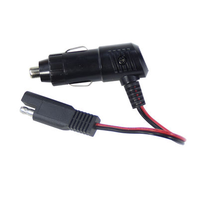12V Sigarettenaanstekerplug met schakelaar naar SAE-connector voedingskabel voor zonnepaneel, acculader en motorfietsgebruik