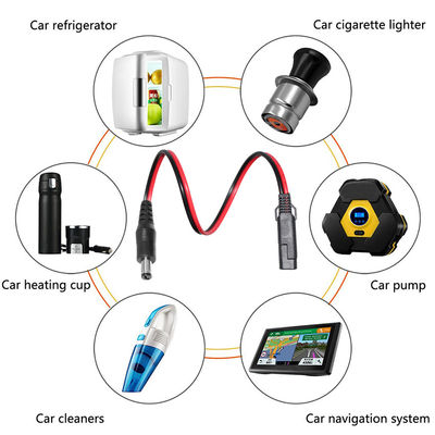 SAE naar DC Plug Power Adapter Cable voor 12V zonnepaneel Battery Pack Motorfiets en DIY Electronics