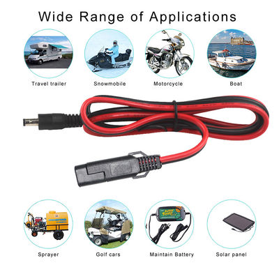 SAE naar DC Plug Power Adapter Cable voor 12V zonnepaneel Battery Pack Motorfiets en DIY Electronics