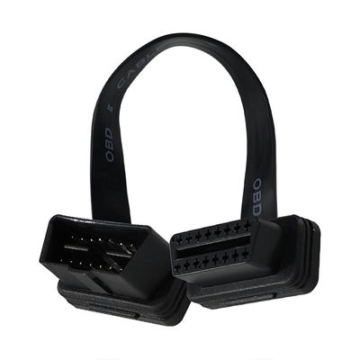OBD-II Flat Ribbon Extension Cable met 16-pin mannelijke naar vrouwelijke connector voor voertuigdiagnostische scanner GPS-tracker