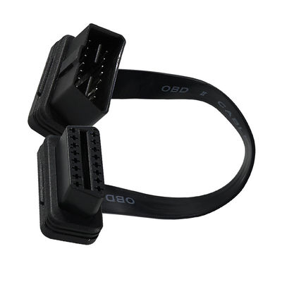 OBD-II Flat Ribbon Extension Cable met 16-pin mannelijke naar vrouwelijke connector voor voertuigdiagnostische scanner GPS-tracker