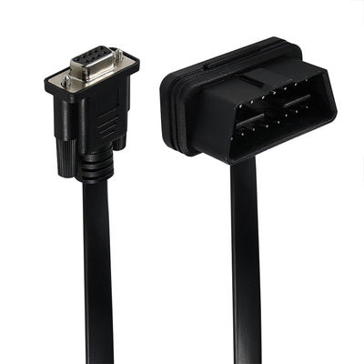 OBD-II naar DB9 diagnostische adapterkabel met 16-pinnige mannelijke tot 9-pinnige seriële aansluiting voor voertuigscanner-interface