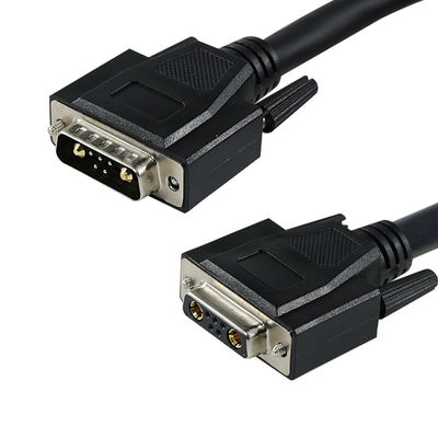 D-Sub gemengde contactconnector met voedings- en signaalpinnen voor communicatie-interface van industriële automatiseringsapparatuur