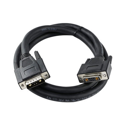 D-Sub gemengde contactconnector met voedings- en signaalpinnen voor communicatie-interface van industriële automatiseringsapparatuur