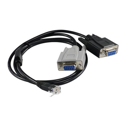 RJ45 naar Dubbele DB9 Mannelijke Seriële Converterkabel voor Console Servers