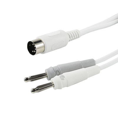 5-pin 180° DIN Vrouwelijke tot dubbele bananenplugkabelassemblage voor geluidstesten of schildsignaalkabel voor stroomvoorziening