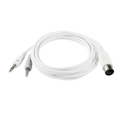 5-pin 180° DIN Vrouwelijke tot dubbele bananenplugkabelassemblage voor geluidstesten of schildsignaalkabel voor stroomvoorziening