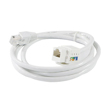 Tool-free Cat6 RJ45 Keystone Inline Coupler Vrouwelijk naar Vrouwelijk voor Ethernet-patchpanelen of wandplaten 8P8C LAN-netwerkadapter