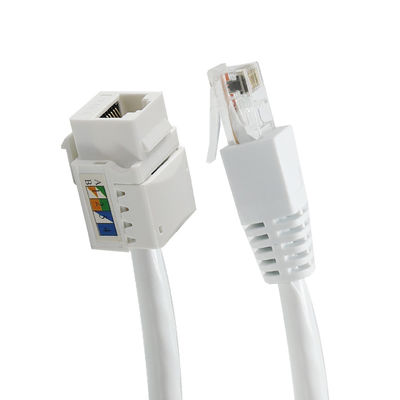 Tool-free Cat6 RJ45 Keystone Inline Coupler Vrouwelijk naar Vrouwelijk voor Ethernet-patchpanelen of wandplaten 8P8C LAN-netwerkadapter