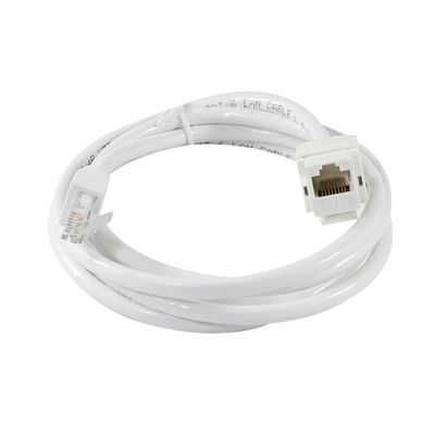 Tool-free Cat6 RJ45 Keystone Inline Coupler Vrouwelijk naar Vrouwelijk voor Ethernet-patchpanelen of wandplaten 8P8C LAN-netwerkadapter