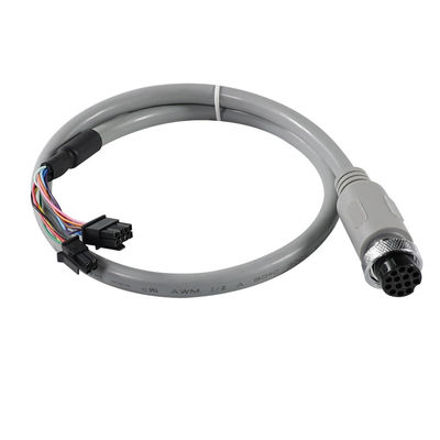 Waterdichte M12 14-pin vrouwelijke cirkelvormige verbindingskabel met open draad einde voor sensorsignaaloverdracht of industriële automatisering