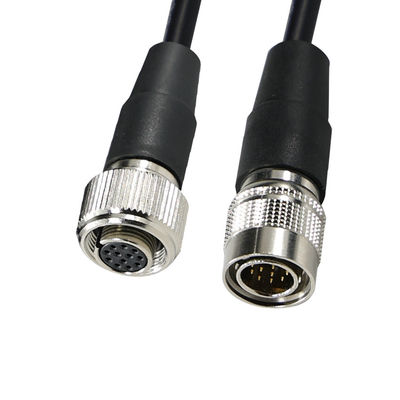 12-pins mannelijke naar vrouwelijke circulaire luchtvaartconnector kabel voor industrieel gebruik