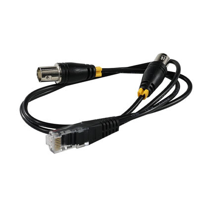 RJ45/RJ48 Mannelijke naar dubbele BNC Vrouwelijke adapterkabel voor T1/E1 Interface Signal Transmission Coaxial Converter SplitterA