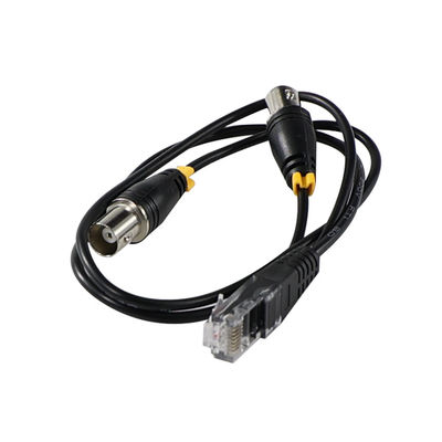 RJ45/RJ48 Mannelijke naar dubbele BNC Vrouwelijke adapterkabel voor T1/E1 Interface Signal Transmission Coaxial Converter SplitterA