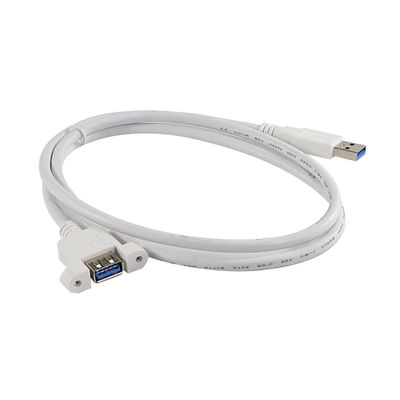USB 3.0 Een mannelijke naar vrouwelijke verlengkabel met schroefgaten op de panelen voor gegevensoverdracht en apparaatverlenging 3ft/4ft/5ft