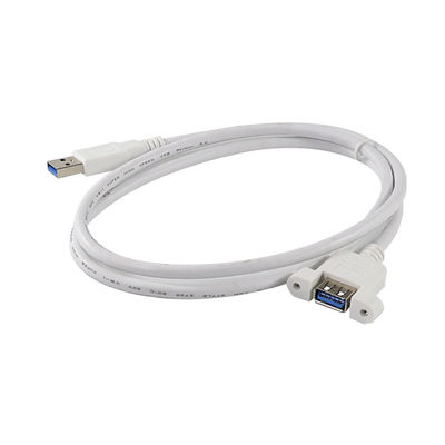 USB 3.0 Een mannelijke naar vrouwelijke verlengkabel met schroefgaten op de panelen voor gegevensoverdracht en apparaatverlenging 3ft/4ft/5ft