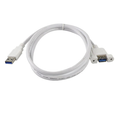 USB 3.0 Een mannelijke naar vrouwelijke verlengkabel met schroefgaten op de panelen voor gegevensoverdracht en apparaatverlenging 3ft/4ft/5ft