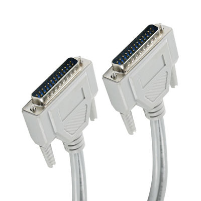 DB-25 Male-to-Male seriële kabel voor RS-232/Parallel Printer Connection - 1ft/2ft/5ft, PVC wit