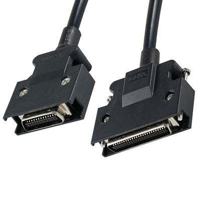 DB - 25 Male to DB - 50 Male 1.2ft Shielded Cable voor industriële apparatuur/testsystemen (25 - 50 pin conversion)