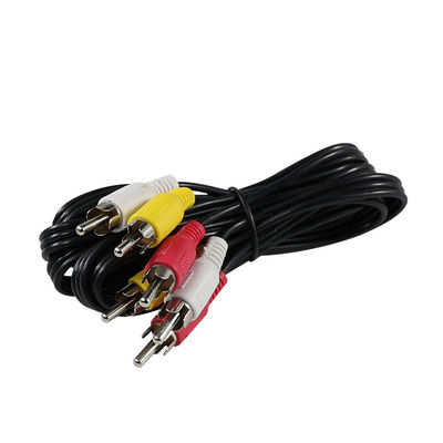 6 - Voet RCA AV-kabel 3 /multi-stuk (Rood/Wit/Geel) voor tv's/dvd-spelers/gameconsoles met koperen connectoren