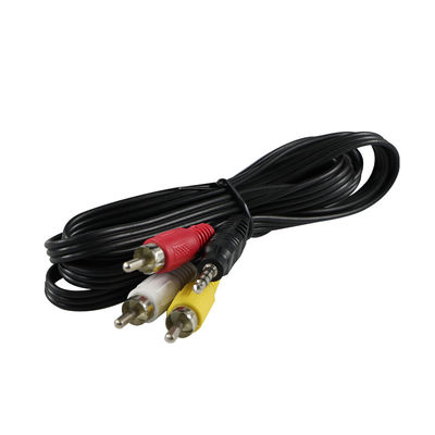 6 - Voet RCA AV-kabel 3 /multi-stuk (Rood/Wit/Geel) voor tv's/dvd-spelers/gameconsoles met koperen connectoren