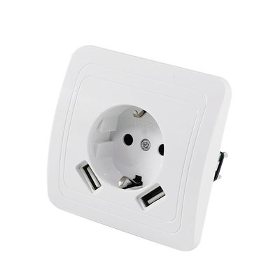 Europese standaard muur stroomstoppaneel met geaarde stopcontact 250V 16A spoelmontage voor thuis en kantoor