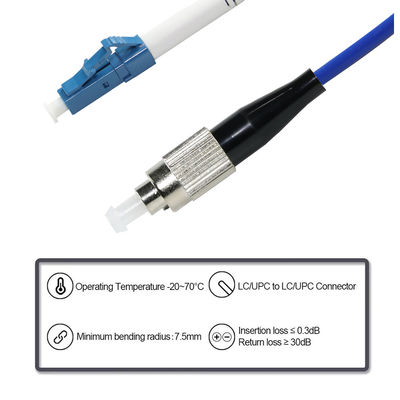 FC-LC-optische vezelpatchkabel - enkelmodus- of multimodus-sprongkabel voor datacenter- en telecomgebruik