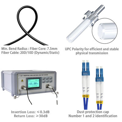 LC naar LC Glasvezel Patchkabel Singlemode Multimode Duplex Jumper