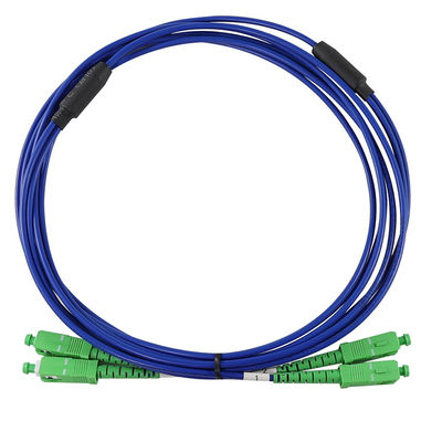 SC APC Simplex Singlemode Glasvezel Patchkabel - Low Loss Jumper Cord voor FTTH, Telecom Kasten, ODF Toepassingen