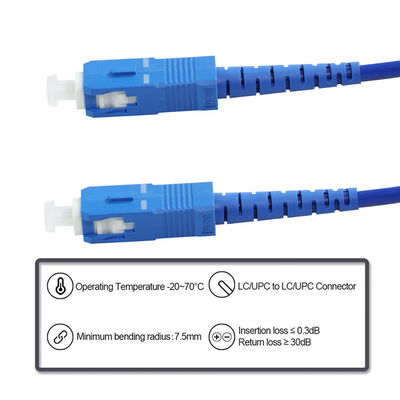 SC tot SC glasvezelpatchkabel enkelmodus-multimode voor FTTH-datacenters