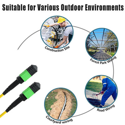 LC APC Glasvezel Patchkabel Singlemode OS2 Groene Jas