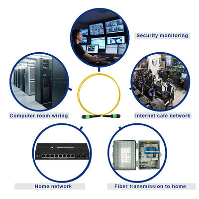 LC APC Glasvezel Patchkabel Singlemode OS2 Groene Jas