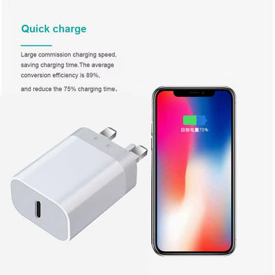 Snellader 20W Type C PD Draadloze USB-C Adapter met Magnetisch Snel Opladen voor Telefoons GAN 30W UK Stekker Stroomadapter