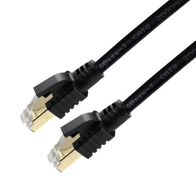 CAT8 Afgeschermde Ethernetkabel S/FTP 40 Gbps Goud RJ45