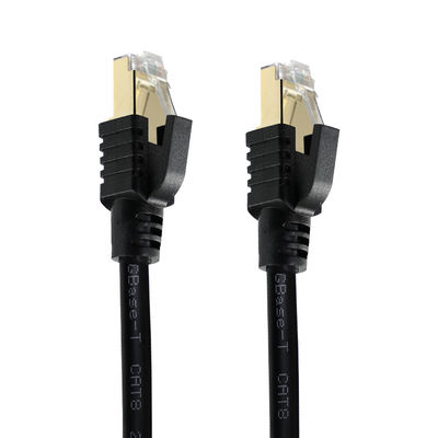 CAT8 Afgeschermde Ethernetkabel S/FTP 40 Gbps Goud RJ45