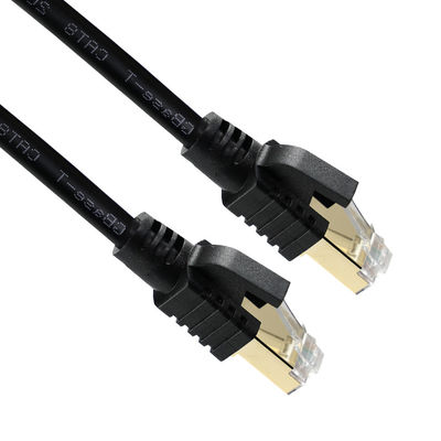 CAT8 Afgeschermde Ethernetkabel S/FTP 40 Gbps Goud RJ45