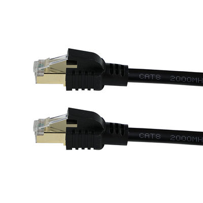 CAT8 Afgeschermde Ethernetkabel S/FTP 40 Gbps Goud RJ45