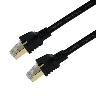 CAT8 Afgeschermde Ethernetkabel S/FTP 40 Gbps Goud RJ45