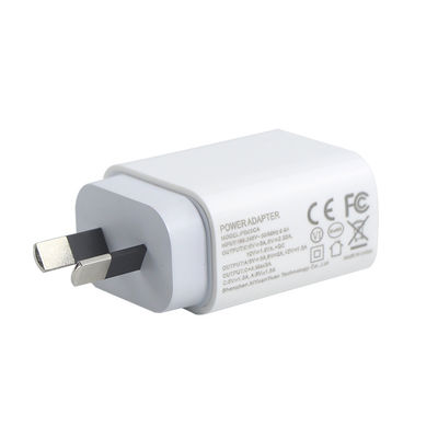 AU 2-Pin 20W Dual-Port Wall Charger ¢ USB-C & USB-A Fast Charging Power Adapter voor telefoon, tablet, camera, reisgebruik