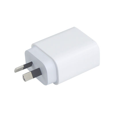 AU 2-Pin 20W Dual-Port Wall Charger ¢ USB-C & USB-A Fast Charging Power Adapter voor telefoon, tablet, camera, reisgebruik