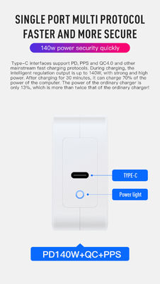 EU 2-pins 140W USB-C High Power Wandlader – Type-C Snellaadadapter voor Laptop, Tablet, Steam Deck, MacBook, Reizen