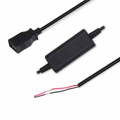 USB Vrouwelijke of Micro USB (rechthoekig) naar alligatorclip / gebakken draad / terminal step-up kabel 5V tot 9V/12V power booster voor doe-het-zelf