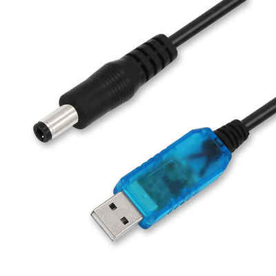 USB naar 12V Step-Up Stroomkabel met Transparante Behuizing