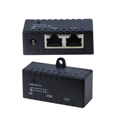 Actieve PoE Injector - 48V Power Over Ethernet Adapter IEEE 802.3af/at Compatibel voor IP Camera, Draadloze AP, VoIP Telefoons