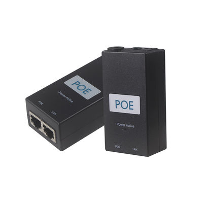Desktop Active PoE Injector -48V Power Over Ethernet Adapter IEEE 802.3af/at voor IP-camera's, draadloze AP, VoIP-telefoons