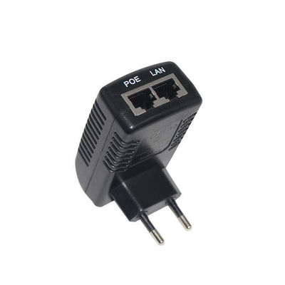 EU-stekker 48V PoE-injector IEEE 802.3af/at voor IP-camera's & draadloze access points