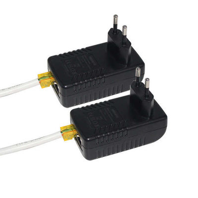 EU-stekker 48V PoE-injector IEEE 802.3af/at voor IP-camera's & draadloze access points