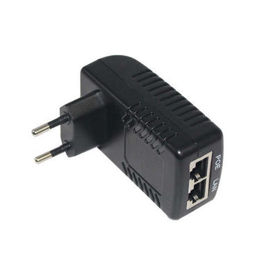 EU-stekker 48V PoE-injector IEEE 802.3af/at voor IP-camera's & draadloze access points